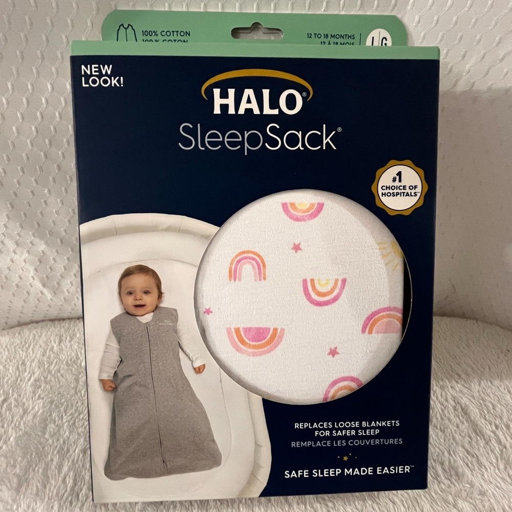 HALO SleepSack 100% Cotton Wearable Blanket Swaddle Sleeping Bag 12-18 months
